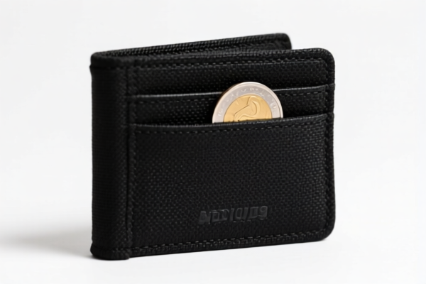 Canvas Wallet with Coin Compartment