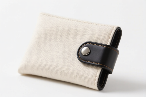 Canvas Wallet with Magnetic Closure