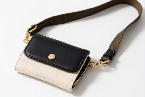 Canvas Wallet with Shoulder Strap