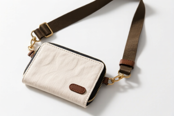 Canvas Wallet with Shoulder Strap