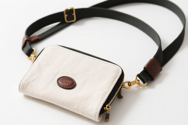 Canvas Wallet with Shoulder Strap
