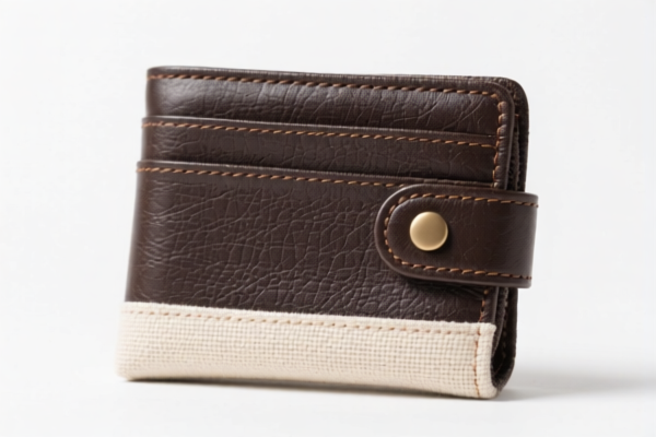 Canvas Wallet with Snap Closure