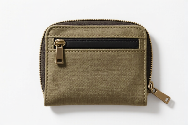 Canvas Wallet with Zipper