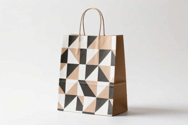 Paper Handbag (Geometric Pattern)