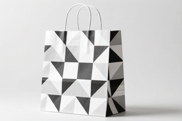 Paper Handbag (Geometric Pattern)