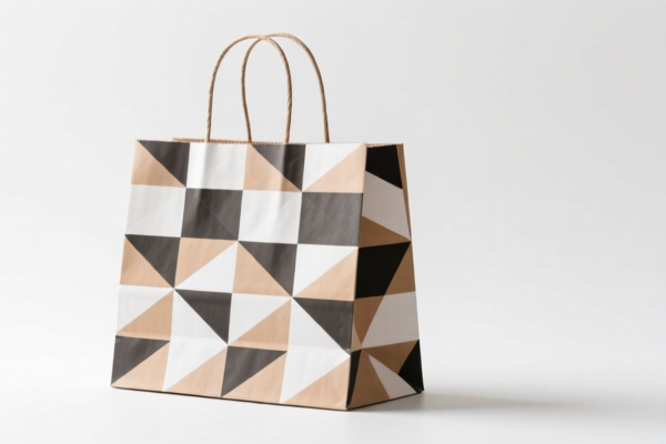 Paper Handbag (Geometric Pattern)