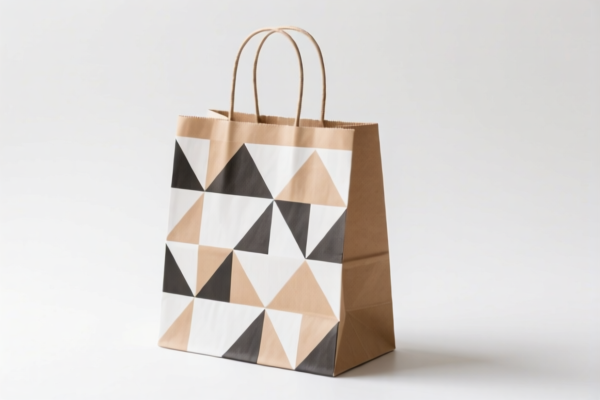 Paper Handbag (Geometric Pattern)