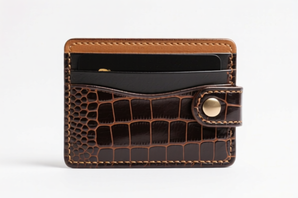Reptile Leather Card Holder