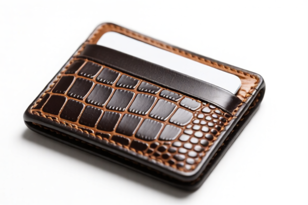 Reptile Leather Card Holder