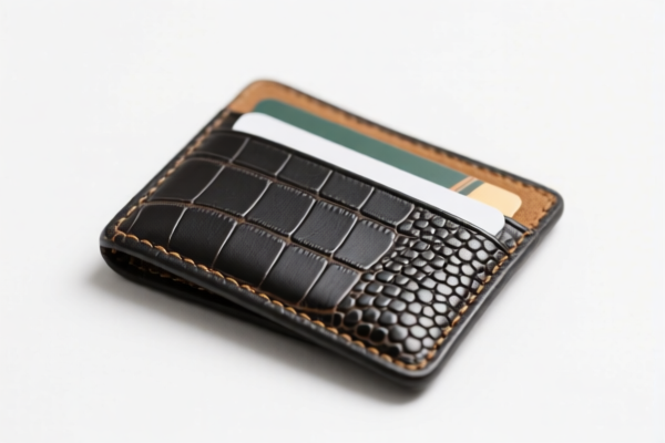 Reptile Leather Card Holder