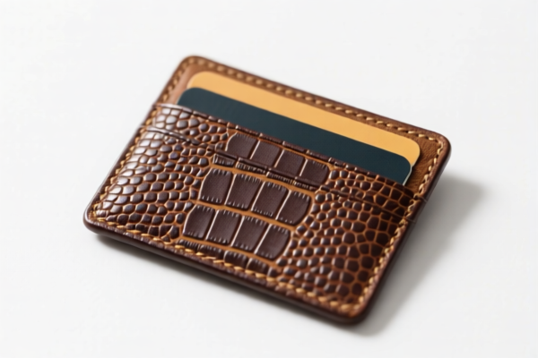 Reptile Leather Card Holder