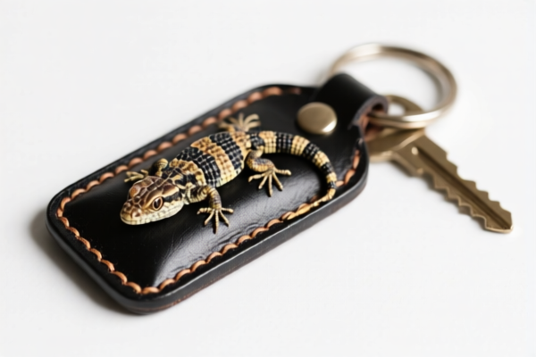 Reptile Leather Key Holder