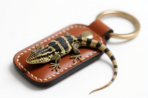 Reptile Leather Key Holder
