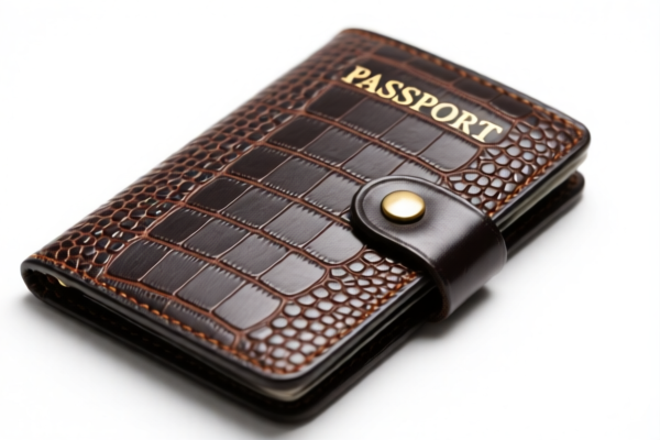 Reptile Leather Passport Holder