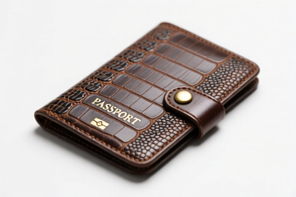 Reptile Leather Passport Holder