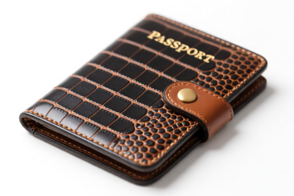 Reptile Leather Passport Holder