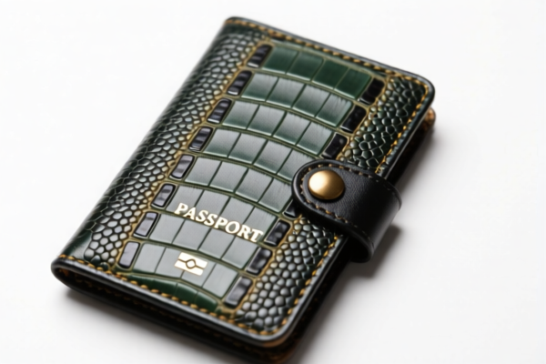 Reptile Leather Passport Holder
