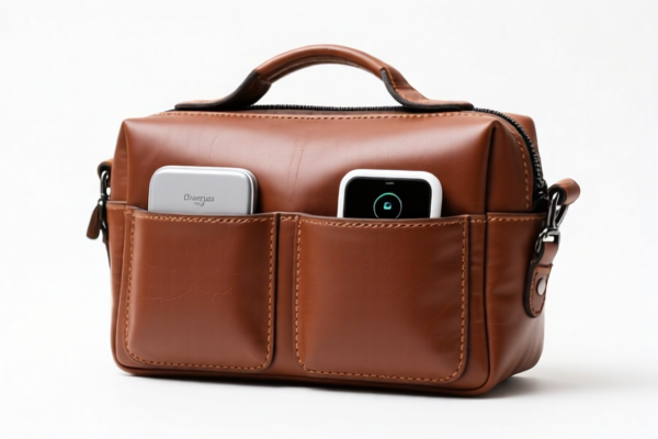 Leather Charger Organizer Bag