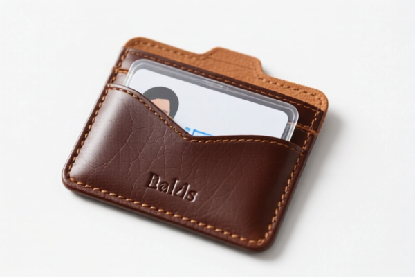 Leather ID Card Holder