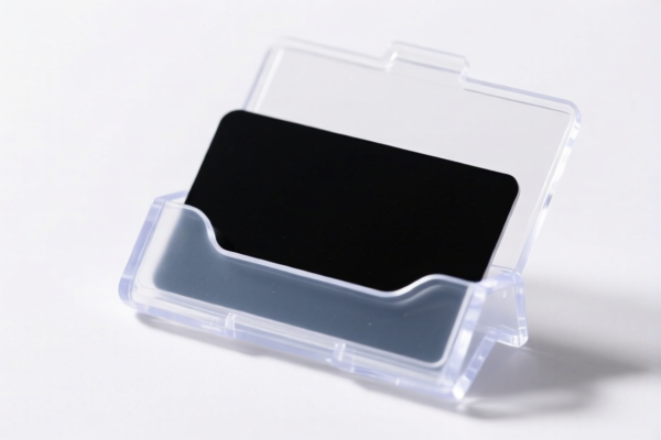 Plastic Outer Surface Business Card Holder