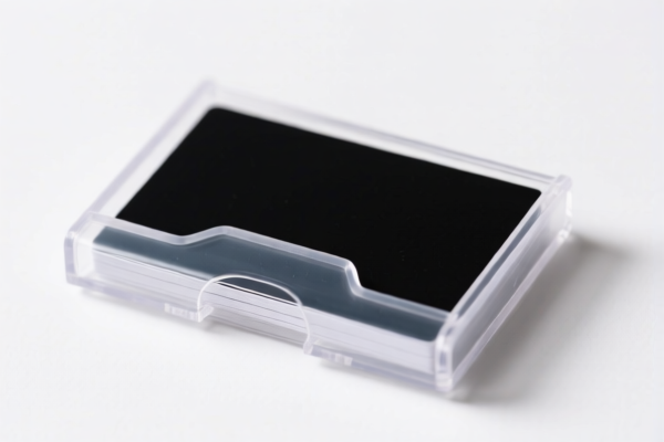 Plastic Outer Surface Business Card Holder