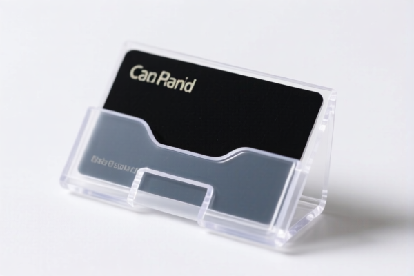 Plastic Outer Surface Business Card Holder
