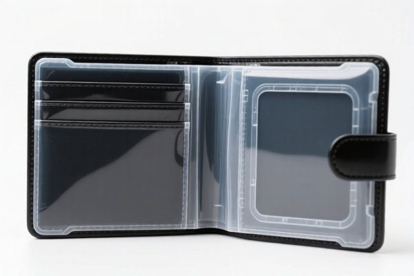 Plastic Outer Surface Multifunctional Wallet
