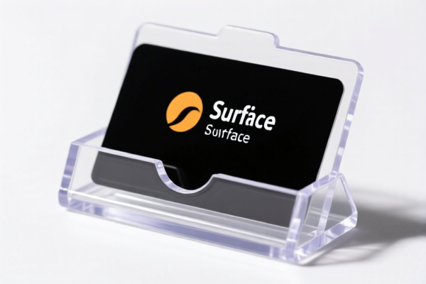 Plastic Surface Business Card Holder