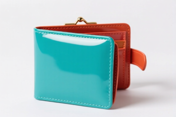 Plastic Surface Colored Wallet