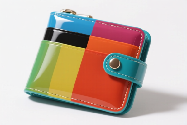 Plastic Surface Colored Wallet