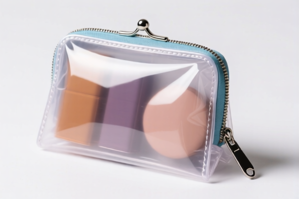 Plastic Surface Cosmetic Wallet