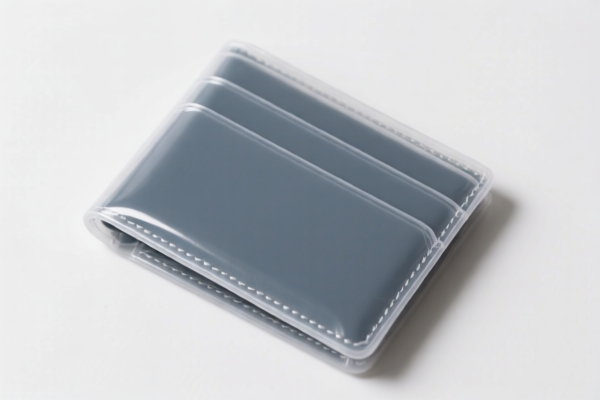 Plastic Surface Minimalist Wallet