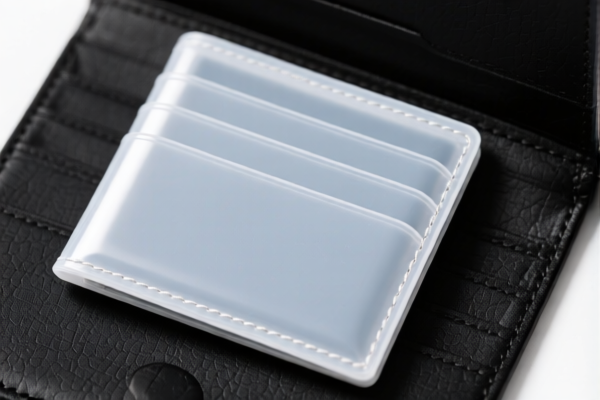 Plastic Surface Minimalist Wallet