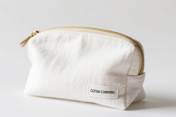 Cotton Cosmetic Pouch