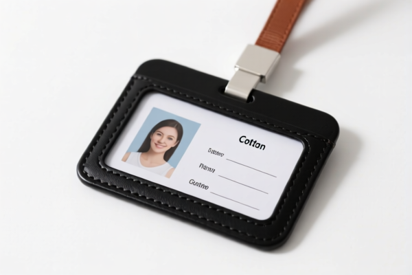 Cotton ID Card Holder