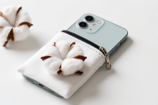 Cotton Mobile Phone Pouch