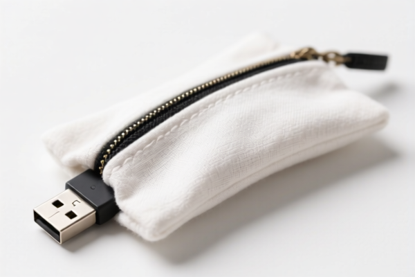 Cotton USB Drive Pouch