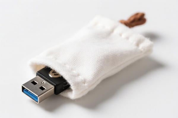 Cotton USB Drive Pouch