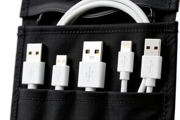 Data Cable Storage Pocket
