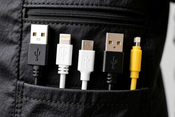 Data Cable Storage Pocket