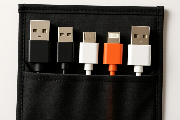 Data Cable Storage Pocket