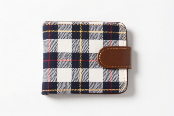 Cotton Plaid Wallet