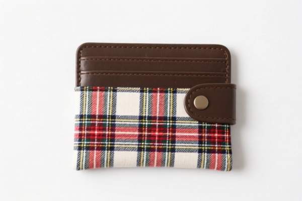 Cotton Plaid Wallet