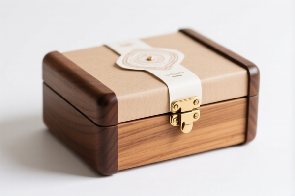 Image for Wooden paper covered jewelry case