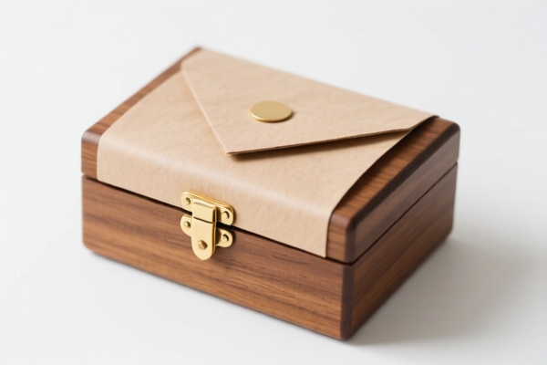 Image for Wooden paper covered jewelry case