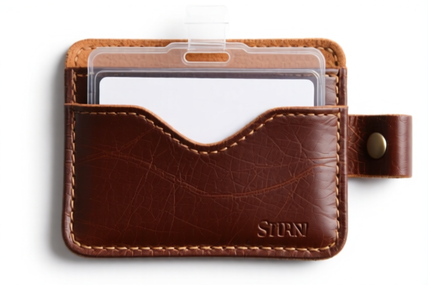 Leather ID Card Holder
