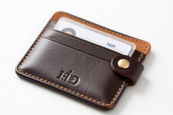 Leather ID Card Holder