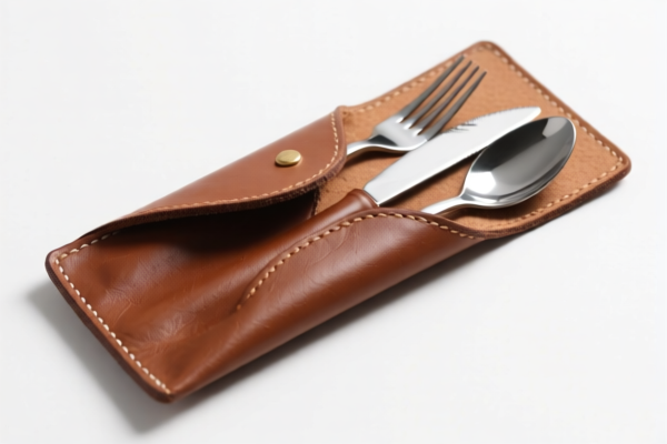 Leather Cutlery Case