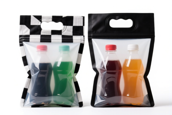 Fashionable Textile Outer Layer Beverage Bags