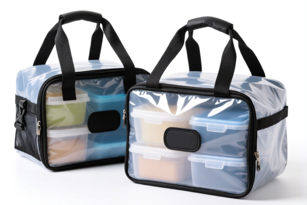 Portable Plastic Insulated Lunch Bags